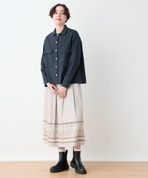 CARA O CRUZ / キャラ・オ・クルス テーラードジャケット | 洗えるストレッチ オープンカラーシャツ | 詳細5