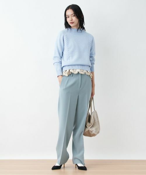 CARA O CRUZ / キャラ・オ・クルス カットソー | 洗える アイレットレースブラウス | 詳細3