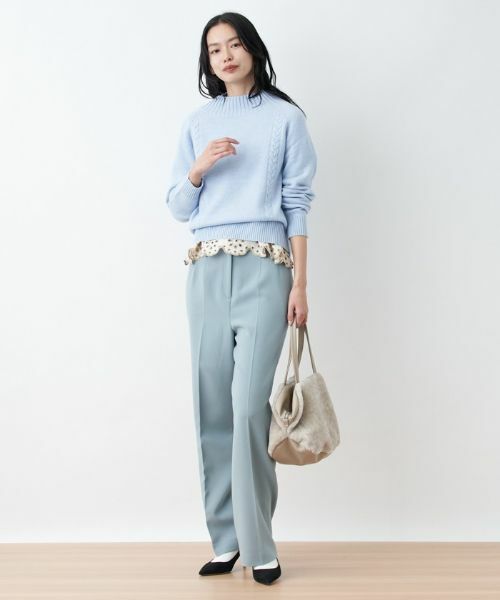 CARA O CRUZ / キャラ・オ・クルス カットソー | 洗える アイレットレースブラウス | 詳細4