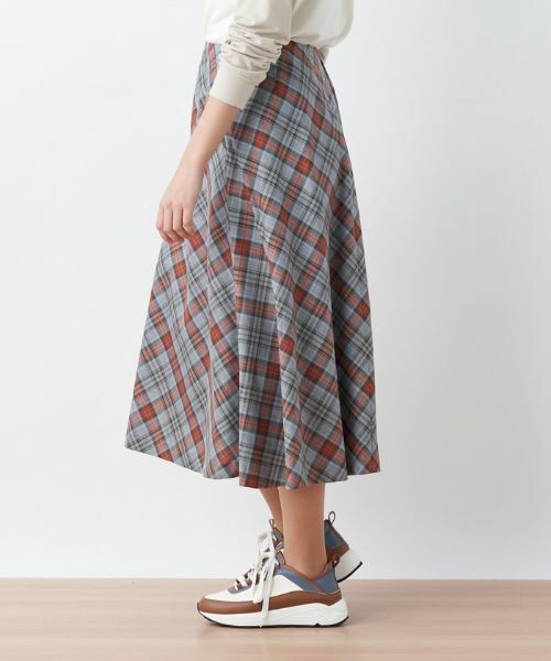 CARA O CRUZ / キャラ・オ・クルス ミニ・ひざ丈スカート | チェック柄フレアスカート | 詳細1