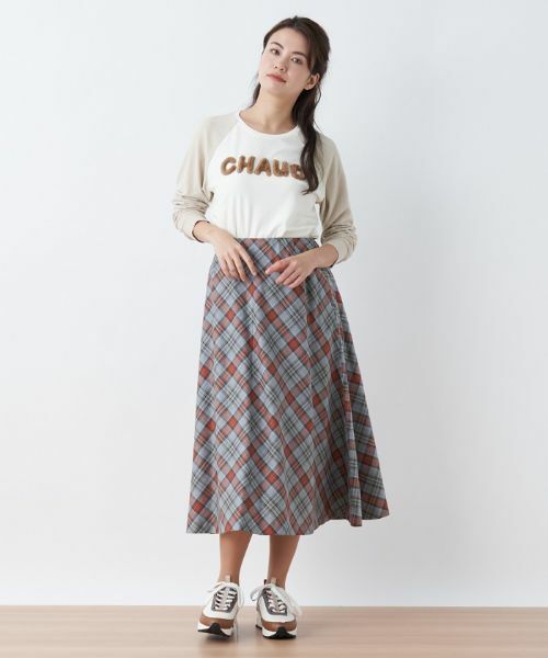 CARA O CRUZ / キャラ・オ・クルス ミニ・ひざ丈スカート | チェック柄フレアスカート | 詳細4