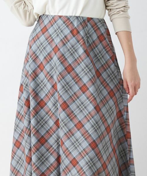 CARA O CRUZ / キャラ・オ・クルス ミニ・ひざ丈スカート | チェック柄フレアスカート | 詳細8