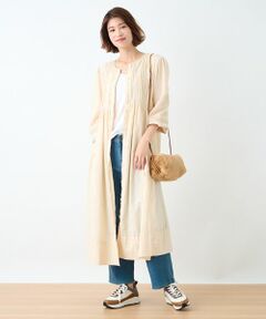 CARA O CRUZ / キャラ・オ・クルス シャツ・ブラウス | 洗える レースのロングブラウス