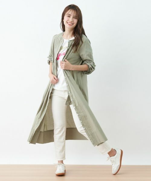 CARA O CRUZ / キャラ・オ・クルス シャツ・ブラウス | 洗える レースのロングブラウス | 詳細8