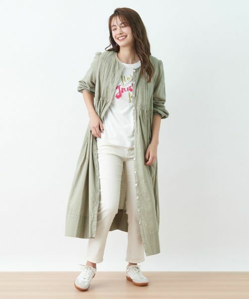 CARA O CRUZ / キャラ・オ・クルス シャツ・ブラウス | 洗える レースのロングブラウス | 詳細9