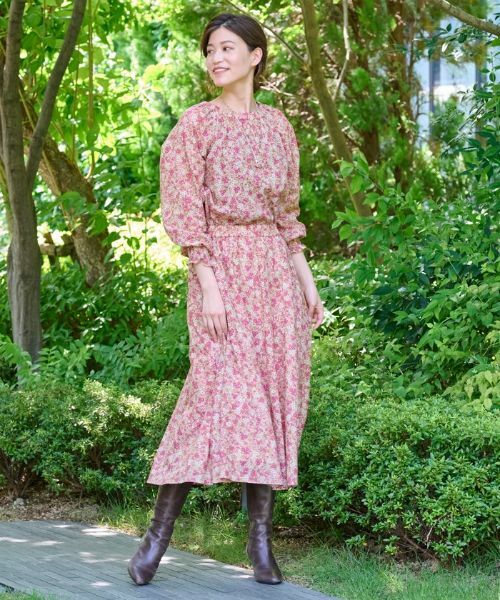 CARA O CRUZ / キャラ・オ・クルス ミニ・ひざ丈スカート | 洗える フラワースカート【DEVEAUX】 | 詳細1