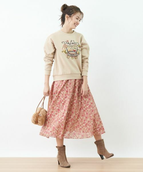 CARA O CRUZ / キャラ・オ・クルス ミニ・ひざ丈スカート | 洗える フラワースカート【DEVEAUX】 | 詳細11