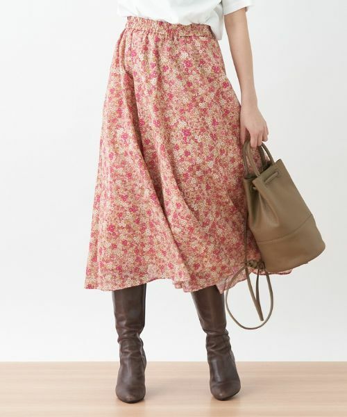 CARA O CRUZ / キャラ・オ・クルス ミニ・ひざ丈スカート | 洗える フラワースカート【DEVEAUX】 | 詳細12