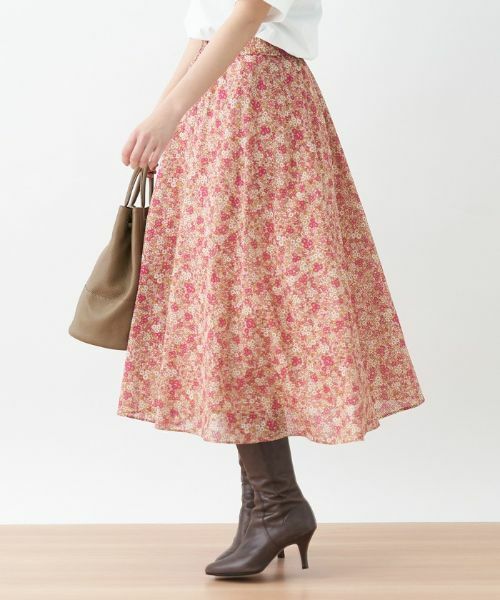 CARA O CRUZ / キャラ・オ・クルス ミニ・ひざ丈スカート | 洗える フラワースカート【DEVEAUX】 | 詳細13