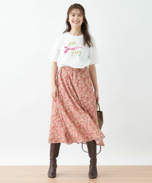 CARA O CRUZ / キャラ・オ・クルス ミニ・ひざ丈スカート | 洗える フラワースカート【DEVEAUX】 | 詳細15
