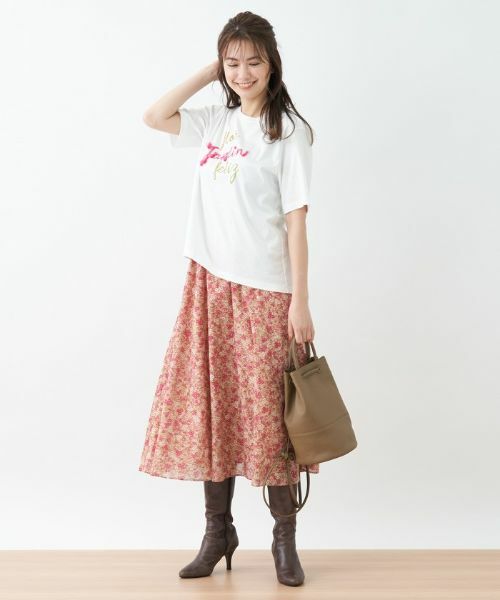 CARA O CRUZ / キャラ・オ・クルス ミニ・ひざ丈スカート | 洗える フラワースカート【DEVEAUX】 | 詳細18