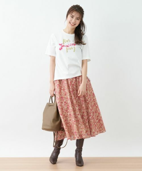 CARA O CRUZ / キャラ・オ・クルス ミニ・ひざ丈スカート | 洗える フラワースカート【DEVEAUX】 | 詳細19