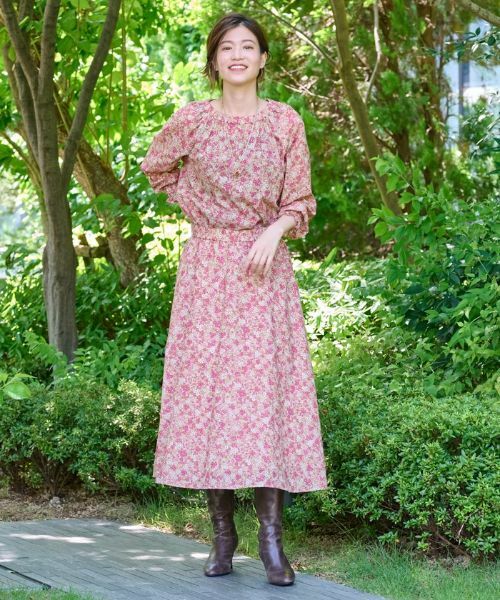 CARA O CRUZ / キャラ・オ・クルス ミニ・ひざ丈スカート | 洗える フラワースカート【DEVEAUX】 | 詳細2