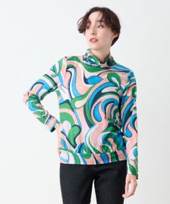 CARA O CRUZ / キャラ・オ・クルス カットソー | ニュアンス柄プルオーバー