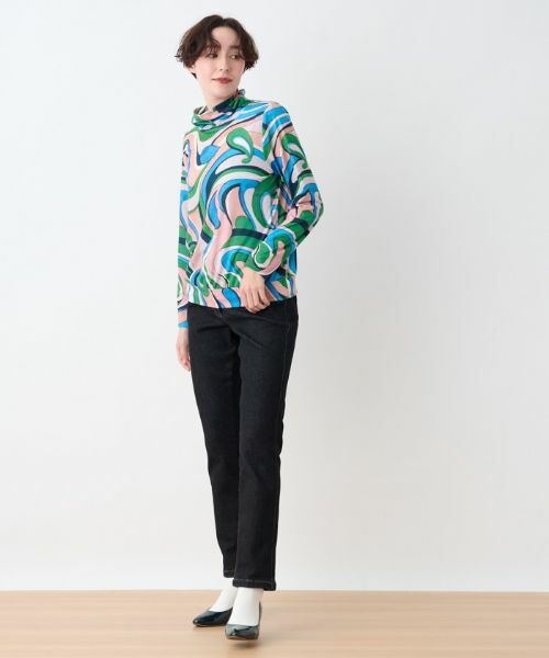 CARA O CRUZ / キャラ・オ・クルス カットソー | ニュアンス柄プルオーバー | 詳細1