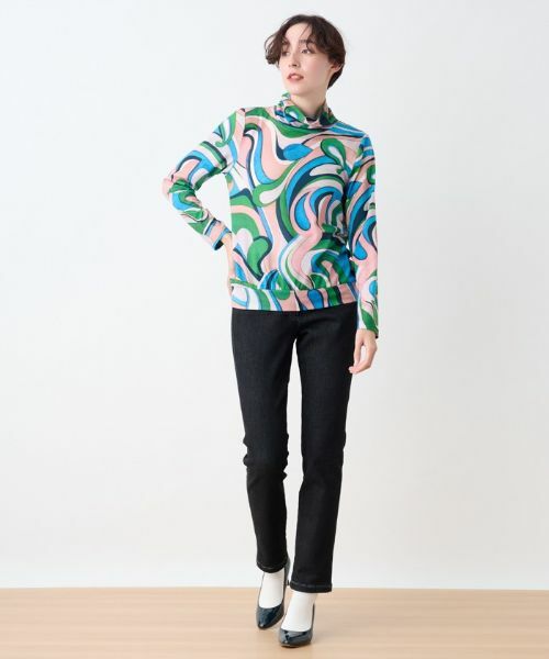 CARA O CRUZ / キャラ・オ・クルス カットソー | ニュアンス柄プルオーバー | 詳細3