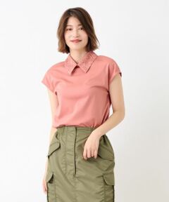 CARA O CRUZ / キャラ・オ・クルス カットソー | 洗えるレース衿カットソー【CoC by CARA O CRUZ】