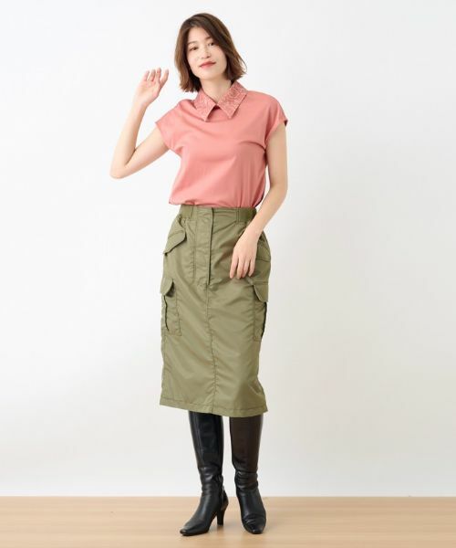 CARA O CRUZ / キャラ・オ・クルス カットソー | 洗えるレース衿カットソー【CoC by CARA O CRUZ】 | 詳細1