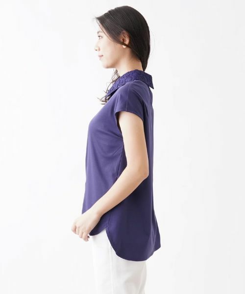 CARA O CRUZ / キャラ・オ・クルス カットソー | 洗えるレース衿カットソー【CoC by CARA O CRUZ】 | 詳細11