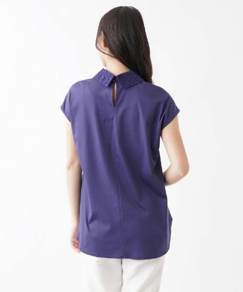 CARA O CRUZ / キャラ・オ・クルス カットソー | 洗えるレース衿カットソー【CoC by CARA O CRUZ】 | 詳細12