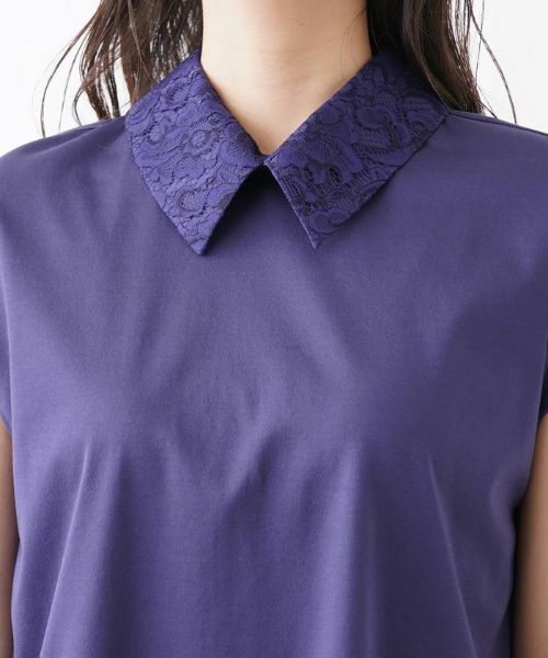 CARA O CRUZ / キャラ・オ・クルス カットソー | 洗えるレース衿カットソー【CoC by CARA O CRUZ】 | 詳細13