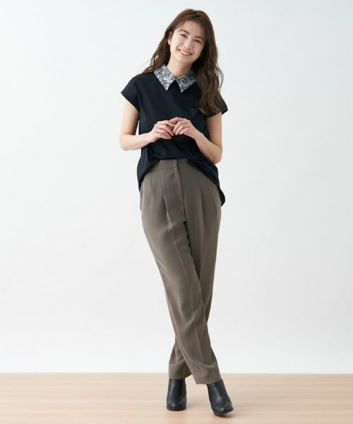 CARA O CRUZ / キャラ・オ・クルス カットソー | 洗えるレース衿カットソー【CoC by CARA O CRUZ】 | 詳細21