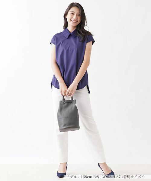 CARA O CRUZ / キャラ・オ・クルス カットソー | 洗えるレース衿カットソー【CoC by CARA O CRUZ】 | 詳細7