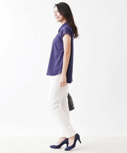 CARA O CRUZ / キャラ・オ・クルス カットソー | 洗えるレース衿カットソー【CoC by CARA O CRUZ】 | 詳細8