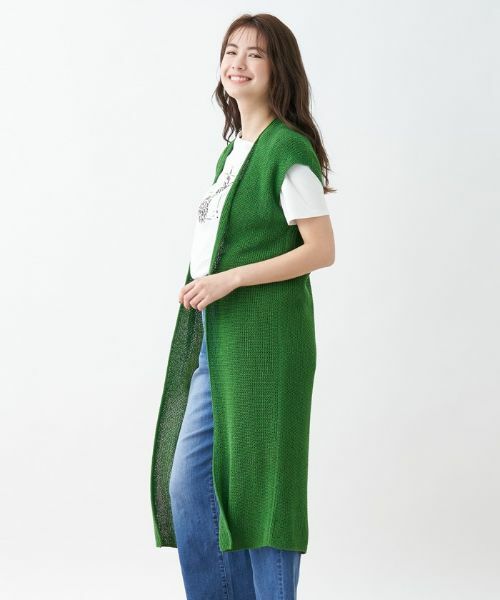 CARA O CRUZ / キャラ・オ・クルス テーラードジャケット | フレンチスリーブロングカーディガン【CoC by CARA O CRUZ】 | 詳細14