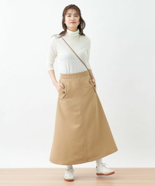 CARA O CRUZ / キャラ・オ・クルス ミニ・ひざ丈スカート | 洗える ロングスカート | 詳細10