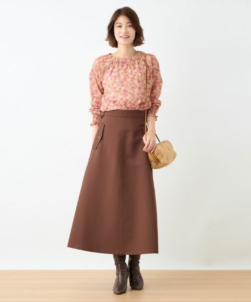 CARA O CRUZ / キャラ・オ・クルス ミニ・ひざ丈スカート | 洗える ロングスカート | 詳細15