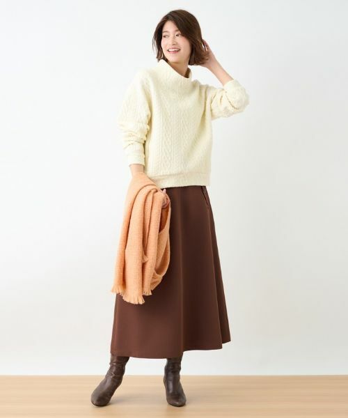 CARA O CRUZ / キャラ・オ・クルス ミニ・ひざ丈スカート | 洗える ロングスカート | 詳細16