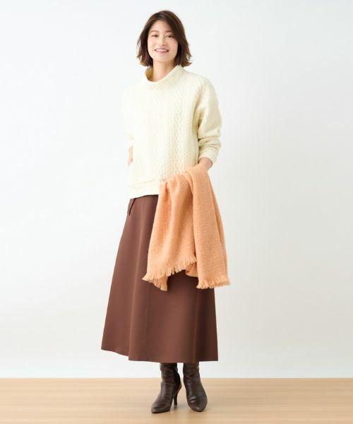 CARA O CRUZ / キャラ・オ・クルス ミニ・ひざ丈スカート | 洗える ロングスカート | 詳細17