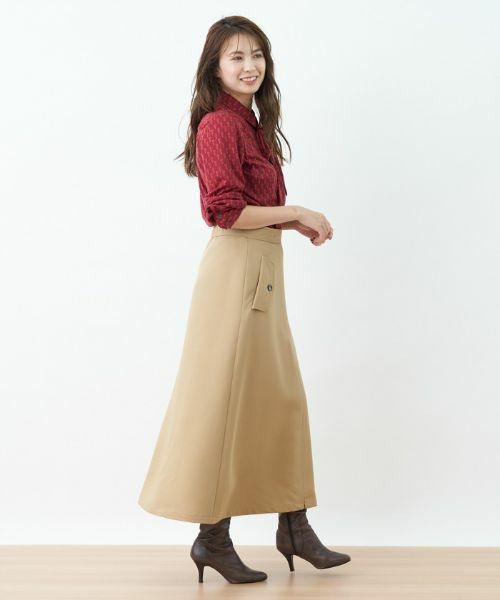 CARA O CRUZ / キャラ・オ・クルス ミニ・ひざ丈スカート | 洗える ロングスカート | 詳細3