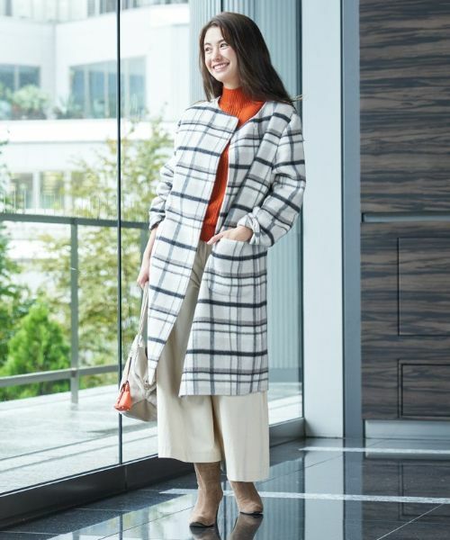 CARA O CRUZ / キャラ・オ・クルス その他アウター | チェックコート【MANTECO】 | 詳細10