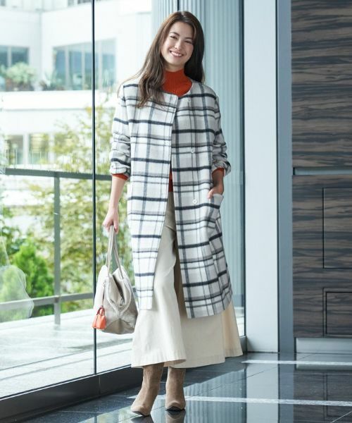 CARA O CRUZ / キャラ・オ・クルス その他アウター | チェックコート【MANTECO】 | 詳細11