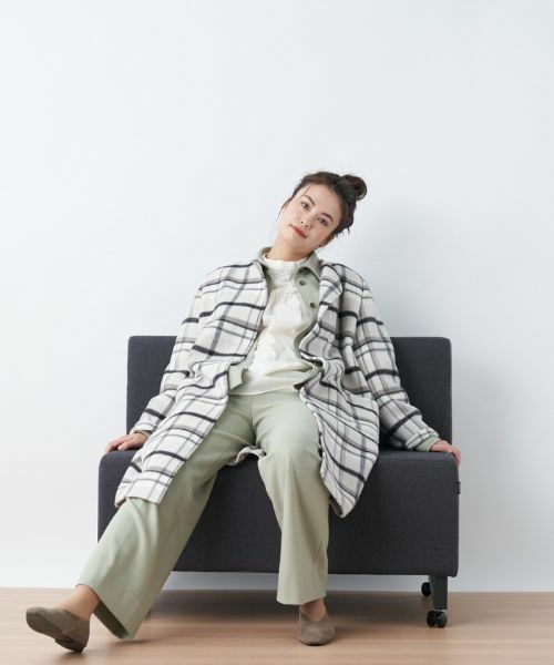 CARA O CRUZ / キャラ・オ・クルス その他アウター | チェックコート【MANTECO】 | 詳細12