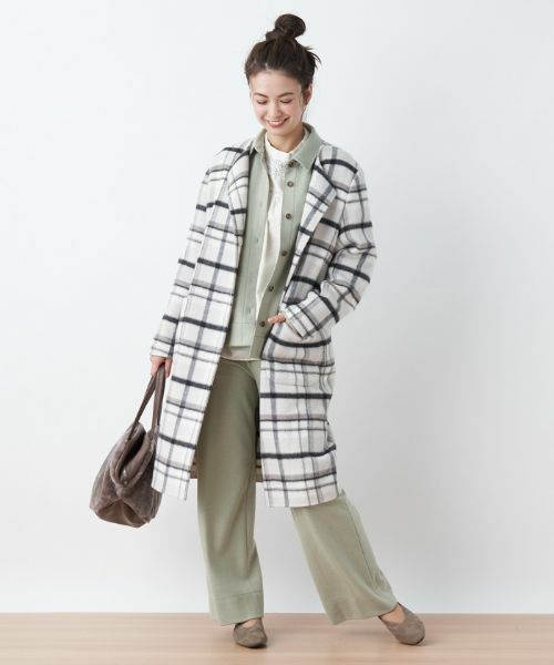 CARA O CRUZ / キャラ・オ・クルス その他アウター | チェックコート【MANTECO】 | 詳細3