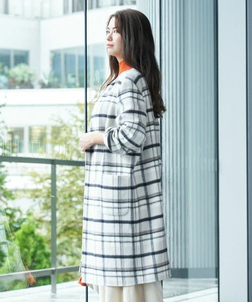 CARA O CRUZ / キャラ・オ・クルス その他アウター | チェックコート【MANTECO】 | 詳細6