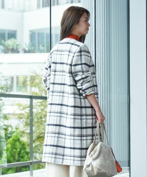 CARA O CRUZ / キャラ・オ・クルス その他アウター | チェックコート【MANTECO】 | 詳細7