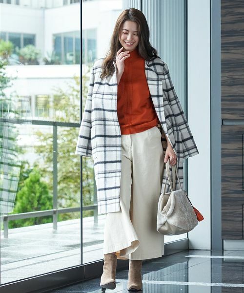 CARA O CRUZ / キャラ・オ・クルス その他アウター | チェックコート【MANTECO】 | 詳細8