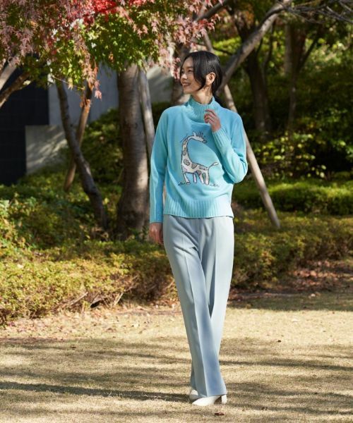 CARA O CRUZ / キャラ・オ・クルス その他パンツ | 洗える センタープレスパンツ | 詳細1