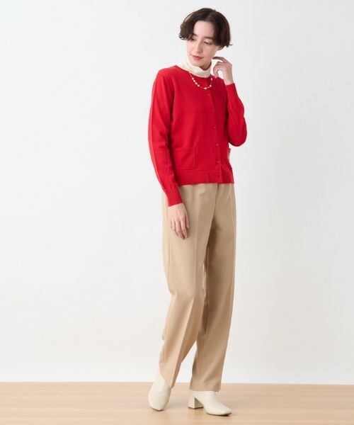 CARA O CRUZ / キャラ・オ・クルス その他パンツ | 洗える センタープレスパンツ | 詳細12