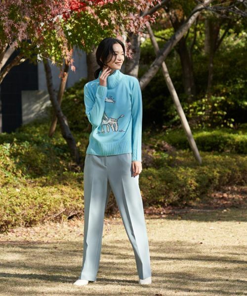 CARA O CRUZ / キャラ・オ・クルス その他パンツ | 洗える センタープレスパンツ | 詳細2