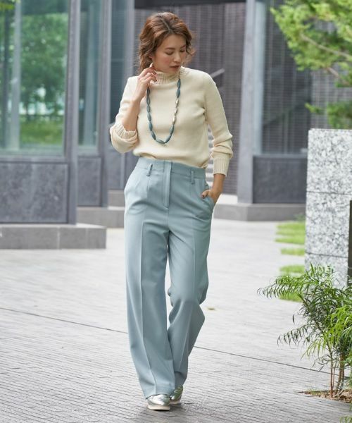 CARA O CRUZ / キャラ・オ・クルス その他パンツ | 洗える センタープレスパンツ | 詳細22