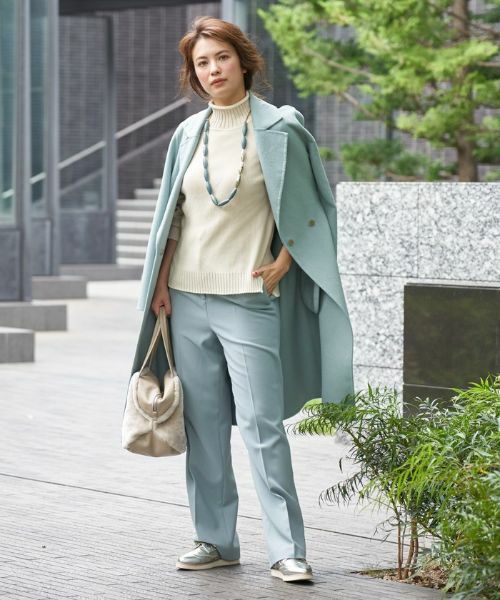 CARA O CRUZ / キャラ・オ・クルス その他パンツ | 洗える センタープレスパンツ | 詳細23