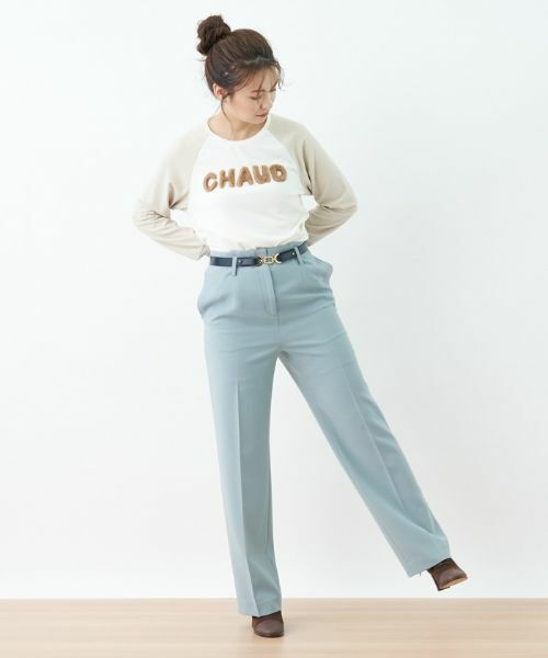 CARA O CRUZ / キャラ・オ・クルス カットソー | 洗える ラグランスリーブのロゴTシャツ | 詳細22