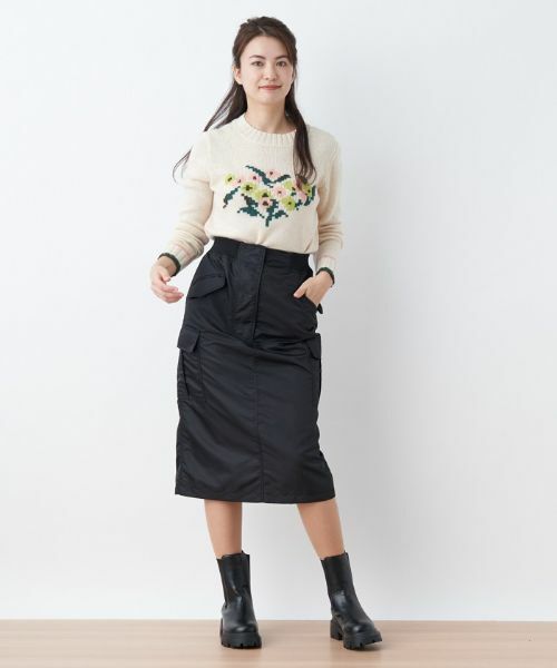 CARA O CRUZ / キャラ・オ・クルス ミニ・ひざ丈スカート | 洗える カジュアルスカート | 詳細4