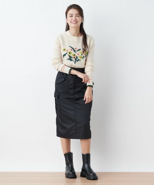 CARA O CRUZ / キャラ・オ・クルス ミニ・ひざ丈スカート | 洗える カジュアルスカート | 詳細5