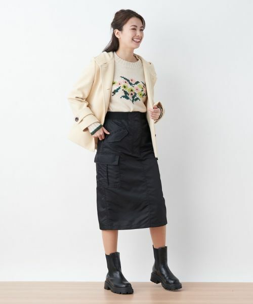 CARA O CRUZ / キャラ・オ・クルス ミニ・ひざ丈スカート | 洗える カジュアルスカート | 詳細8